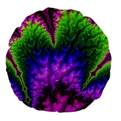 Amazing Special Fractal 25c Large 18  Premium Flano Round Cushions by Fractalworld