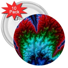 Amazing Special Fractal 25b 3  Buttons (10 Pack) 