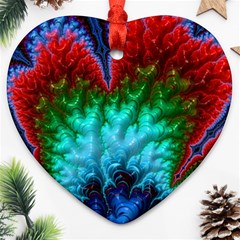 Amazing Special Fractal 25b Heart Ornament (2 Sides) by Fractalworld