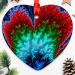 Amazing Special Fractal 25b Heart Ornament (2 Sides) Front