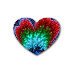 Amazing Special Fractal 25b Heart Coaster (4 Pack)  by Fractalworld