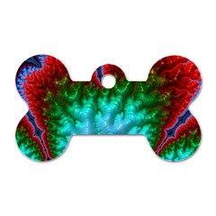 Amazing Special Fractal 25b Dog Tag Bone (two Sides)