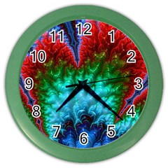 Amazing Special Fractal 25b Color Wall Clocks