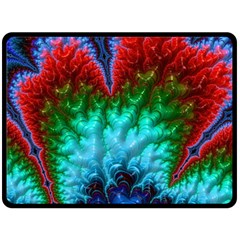 Amazing Special Fractal 25b Double Sided Fleece Blanket (large)  by Fractalworld