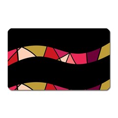 Abstract Waves Magnet (rectangular) by Valentinaart