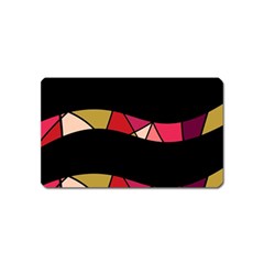 Abstract Waves Magnet (name Card) by Valentinaart