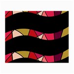 Abstract waves Small Glasses Cloth (2-Side) Front