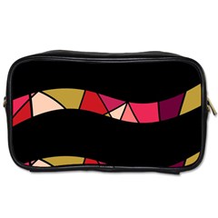 Abstract Waves Toiletries Bags by Valentinaart