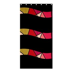 Abstract Waves Shower Curtain 36  X 72  (stall)  by Valentinaart