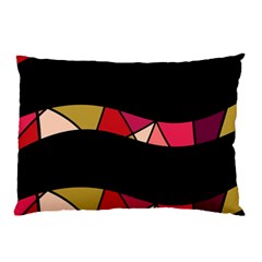 Abstract Waves Pillow Case (two Sides)