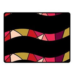 Abstract Waves Double Sided Fleece Blanket (small) 