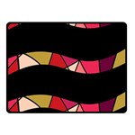 Abstract waves Double Sided Fleece Blanket (Small)  45 x34  Blanket Front