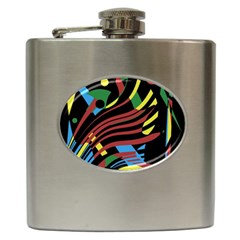 Optimistic Abstraction Hip Flask (6 Oz) by Valentinaart