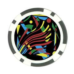 Optimistic Abstraction Poker Chip Card Guards (10 Pack)  by Valentinaart