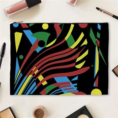 Optimistic Abstraction Cosmetic Bag (xl) by Valentinaart