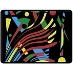 Optimistic abstraction Fleece Blanket (Large)  80 x60  Blanket Front