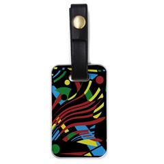 Optimistic Abstraction Luggage Tags (one Side)  by Valentinaart