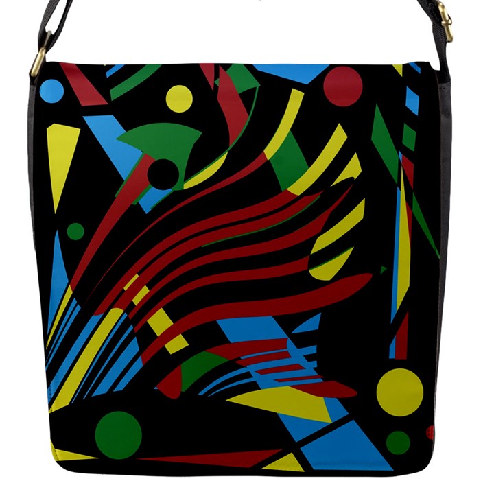 Optimistic abstraction Flap Messenger Bag (S)