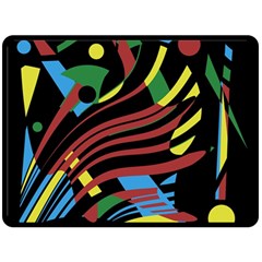 Optimistic Abstraction Double Sided Fleece Blanket (large) 