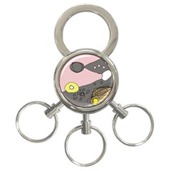 Decorative Abstraction 3-ring Key Chains by Valentinaart