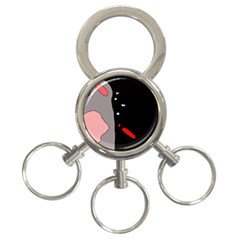 Crazy Abstraction 3-ring Key Chains by Valentinaart