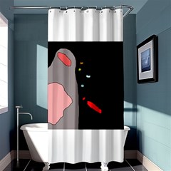 Crazy Abstraction Shower Curtain 36  X 72  (stall) 