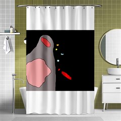 Crazy Abstraction Shower Curtain 48  X 72  (small) 