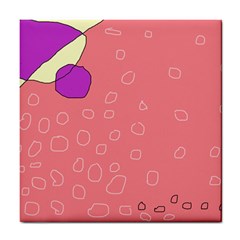 Pink Abstraction Tile Coasters by Valentinaart