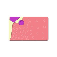 Pink Abstraction Magnet (name Card) by Valentinaart