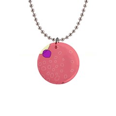 Pink Abstraction Button Necklaces