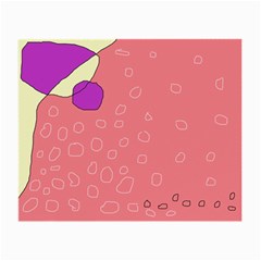 Pink Abstraction Small Glasses Cloth (2-side) by Valentinaart