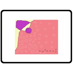 Pink Abstraction Fleece Blanket (large) 