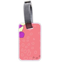 Pink Abstraction Luggage Tags (two Sides) by Valentinaart