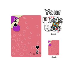 Pink Abstraction Playing Cards 54 (mini)  by Valentinaart