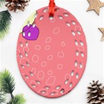 Pink abstraction Ornament (Oval Filigree)  Front