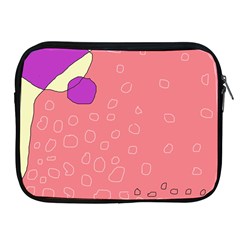 Pink Abstraction Apple Ipad 2/3/4 Zipper Cases by Valentinaart