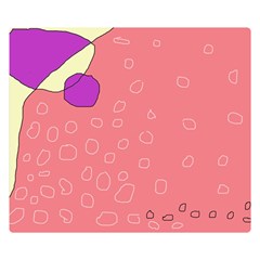 Pink Abstraction Double Sided Flano Blanket (small) 