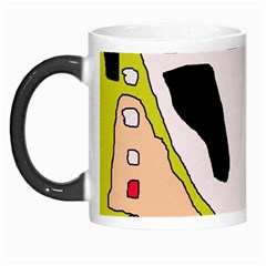 Yellow Abstraction Morph Mugs by Valentinaart