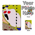 Yellow abstraction Multi-purpose Cards (Rectangle)  Back 6