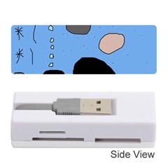 Blue Abstraction Memory Card Reader (stick) 