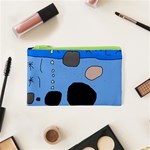 Blue abstraction Cosmetic Bag (XS) Front