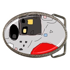 Playful Abstraction Belt Buckles