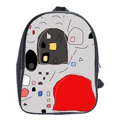 Playful Abstraction School Bags(large)  by Valentinaart