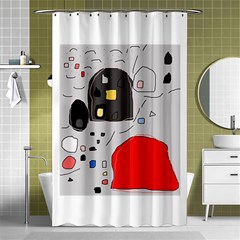 Playful Abstraction Shower Curtain 48  X 72  (small) 