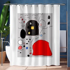 Playful Abstraction Shower Curtain 60  X 72  (medium) 