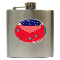 Playful Abstraction Hip Flask (6 Oz) by Valentinaart