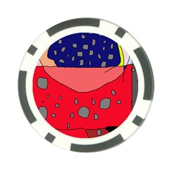 Playful Abstraction Poker Chip Card Guards by Valentinaart