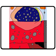 Playful Abstraction Fleece Blanket (medium) 