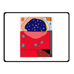 Playful Abstraction Double Sided Fleece Blanket (small) 