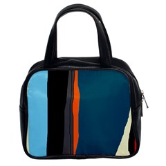 Colorful Lines  Classic Handbags (2 Sides) by Valentinaart